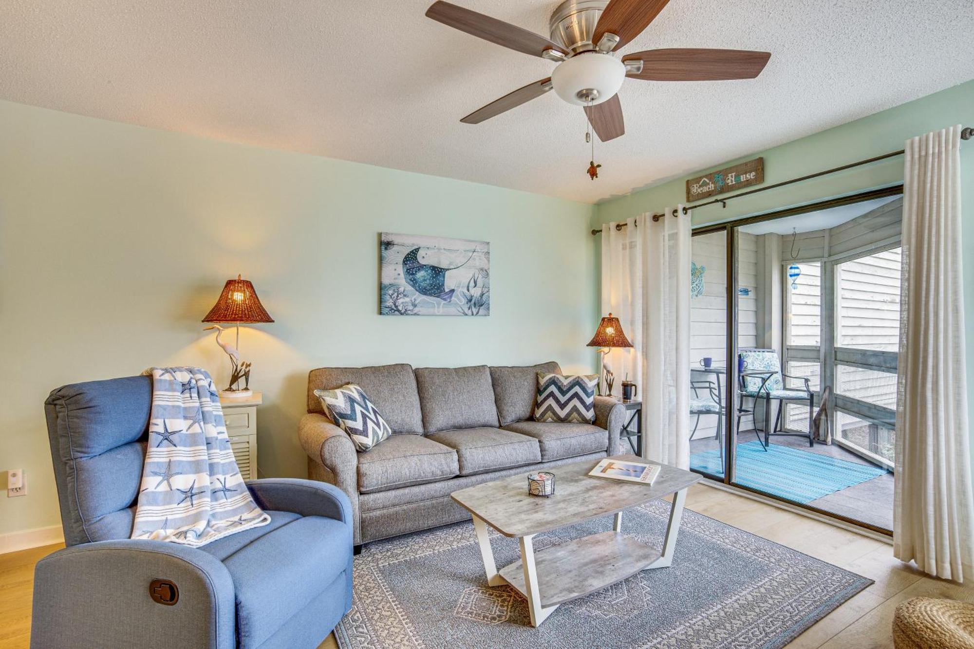 Ocean-View Saint Helena Island Condo - Pool Access Oceanmarsh Subdivision Eksteriør billede