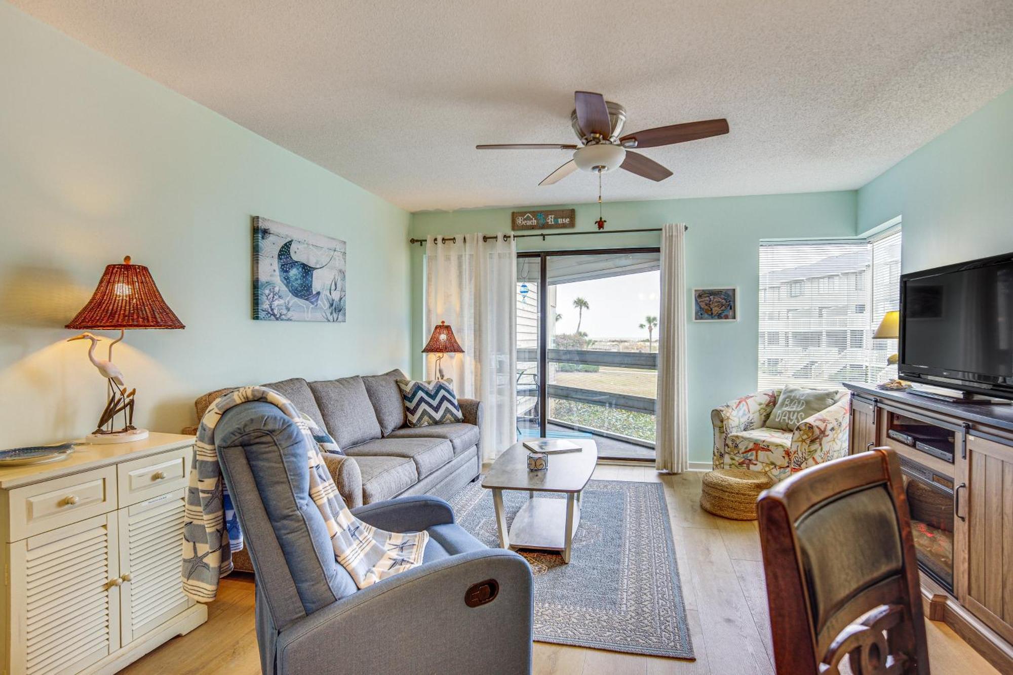 Ocean-View Saint Helena Island Condo - Pool Access Oceanmarsh Subdivision Eksteriør billede